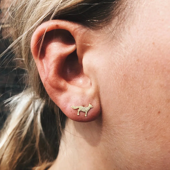 Fuchs Ohrringe gold