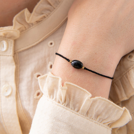 Schwarzes Onyx-Armband