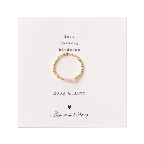 Ring Clarity rozenkwarts