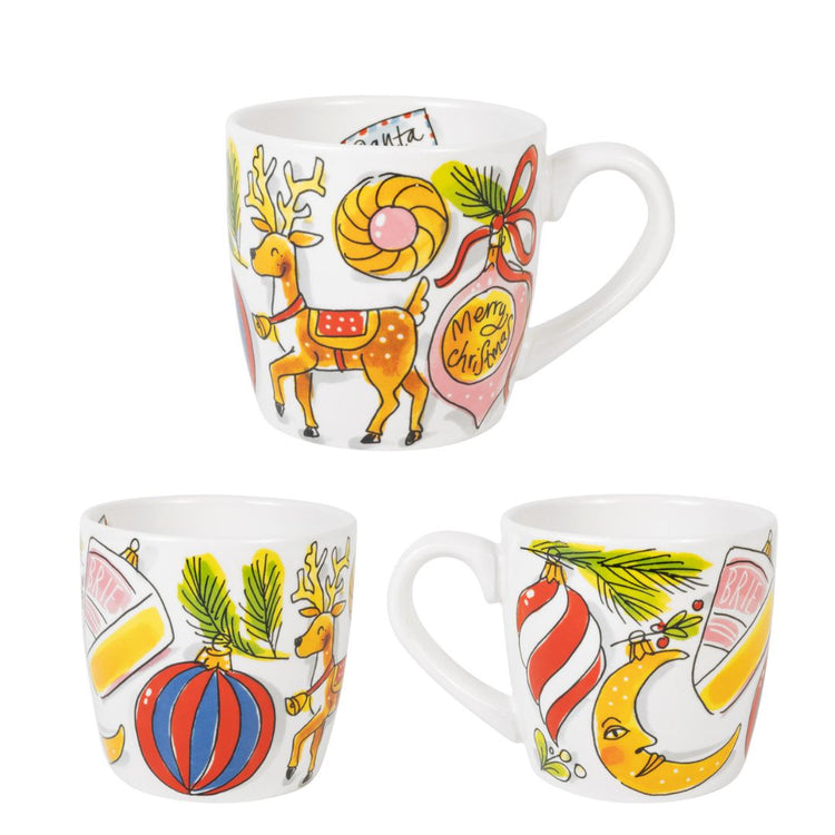 Kerst cappuccino beker deer - Liefs uit Zierikzee