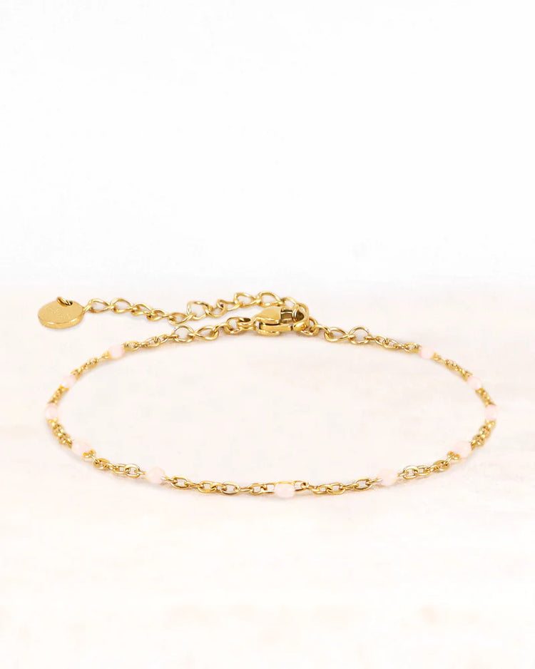 Stainless steel armband neva goud peach - conceptstore Liefs uit Zierikzee