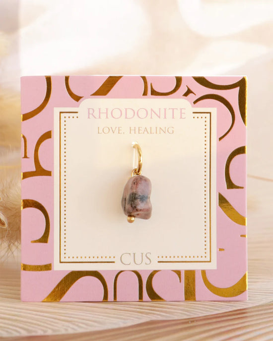 Julia | Charm Rhodonit gold