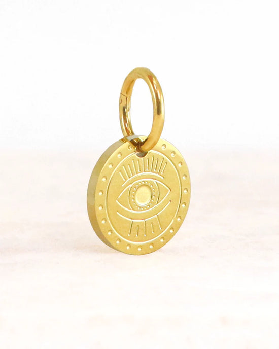 Mond | Charm Böses Auge gold