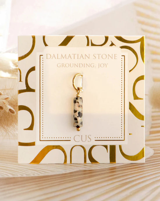 Gaia | Dalmatiner Stein Gold Charm