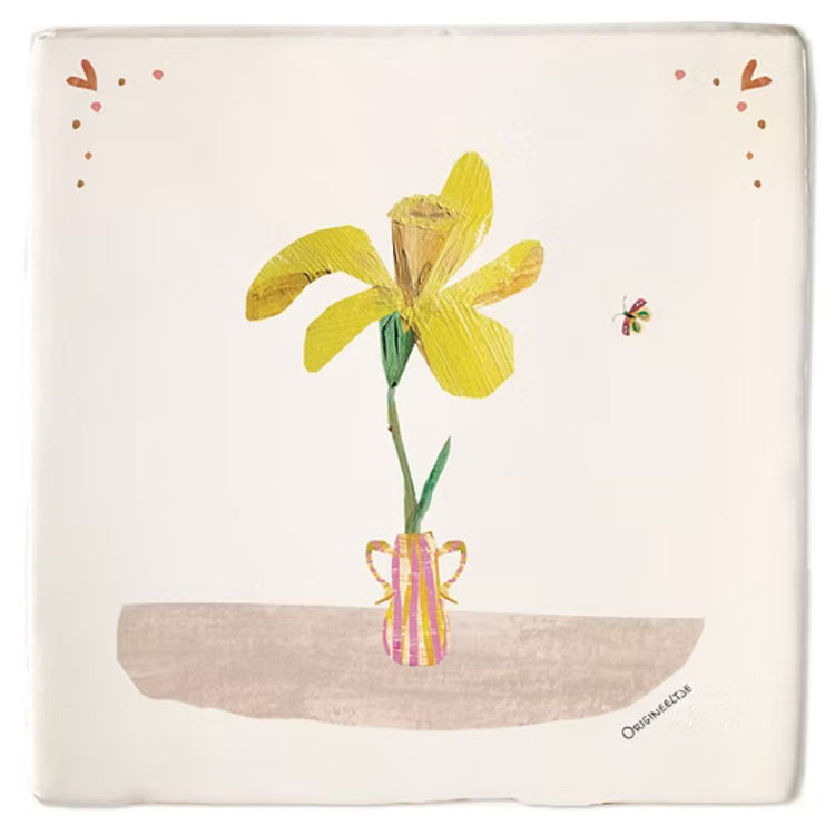 geboortetegel maart narcis - conceptstore Liefs uit Zierikzee