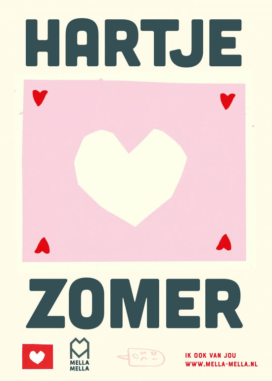 Poster A4 HARTJE ZOMER