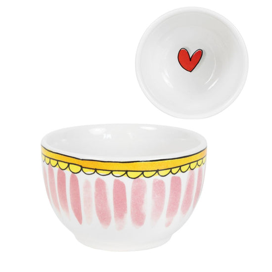 201953 - EB: SMALL BOWL-PINK STRIPE - conceptstore Liefs uit Zierikzee 