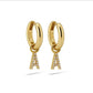 Oorbellen GOUD ALFABET