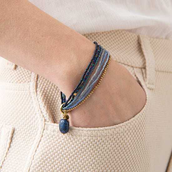 Armband Nirmala Lapis Lazulli - conceptstore Liefs uit Zierikzee 