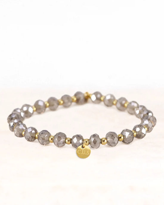 Armband dara crystel black zilver - conceptstore Liefs uit Zierikzee 