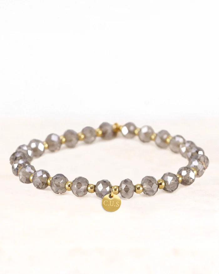 Armband dara crystel black zilver - conceptstore Liefs uit Zierikzee 