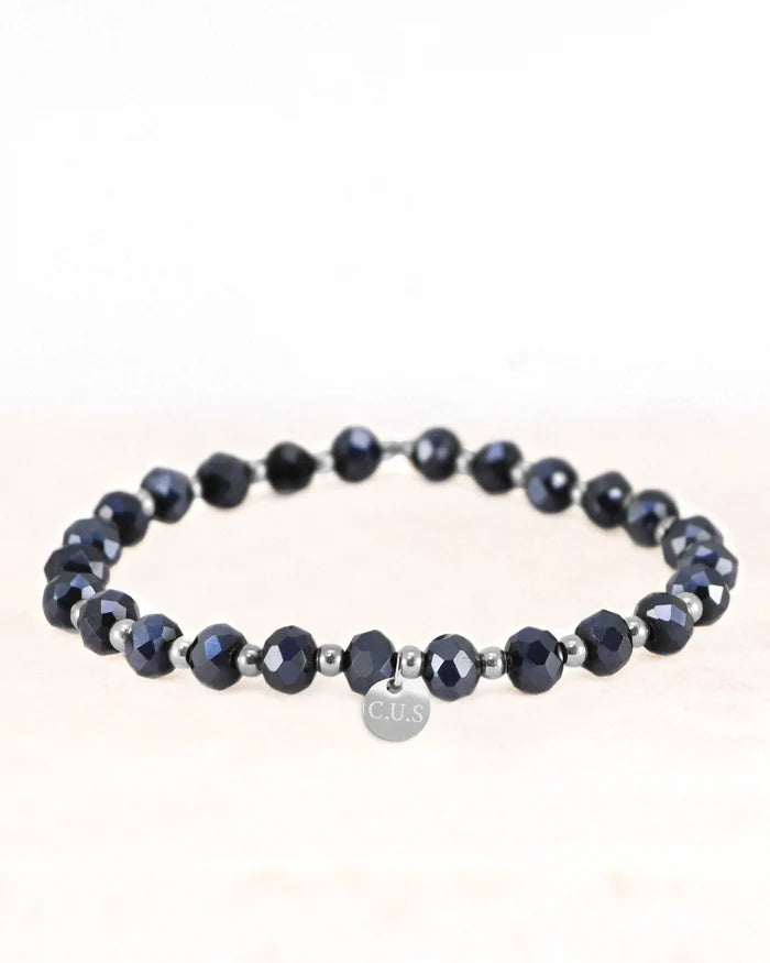 Armband dara donkerblauw zilver - conceptstore Liefs uit Zierikzee 