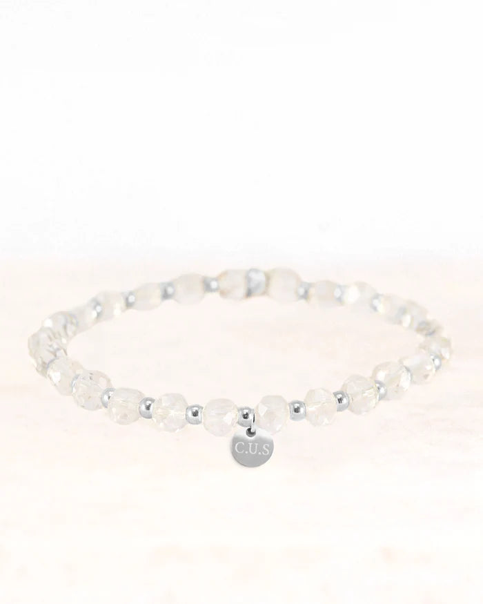 Armband dara transparant zilver - conceptstore Liefs uit Zierikzee 