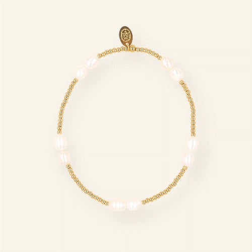 Armband double pearl - Liefs uit Zierikzee 