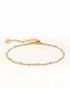 Armband neva stainless steel goud turquoise - conceptstore Liefs uit Zierikzee 