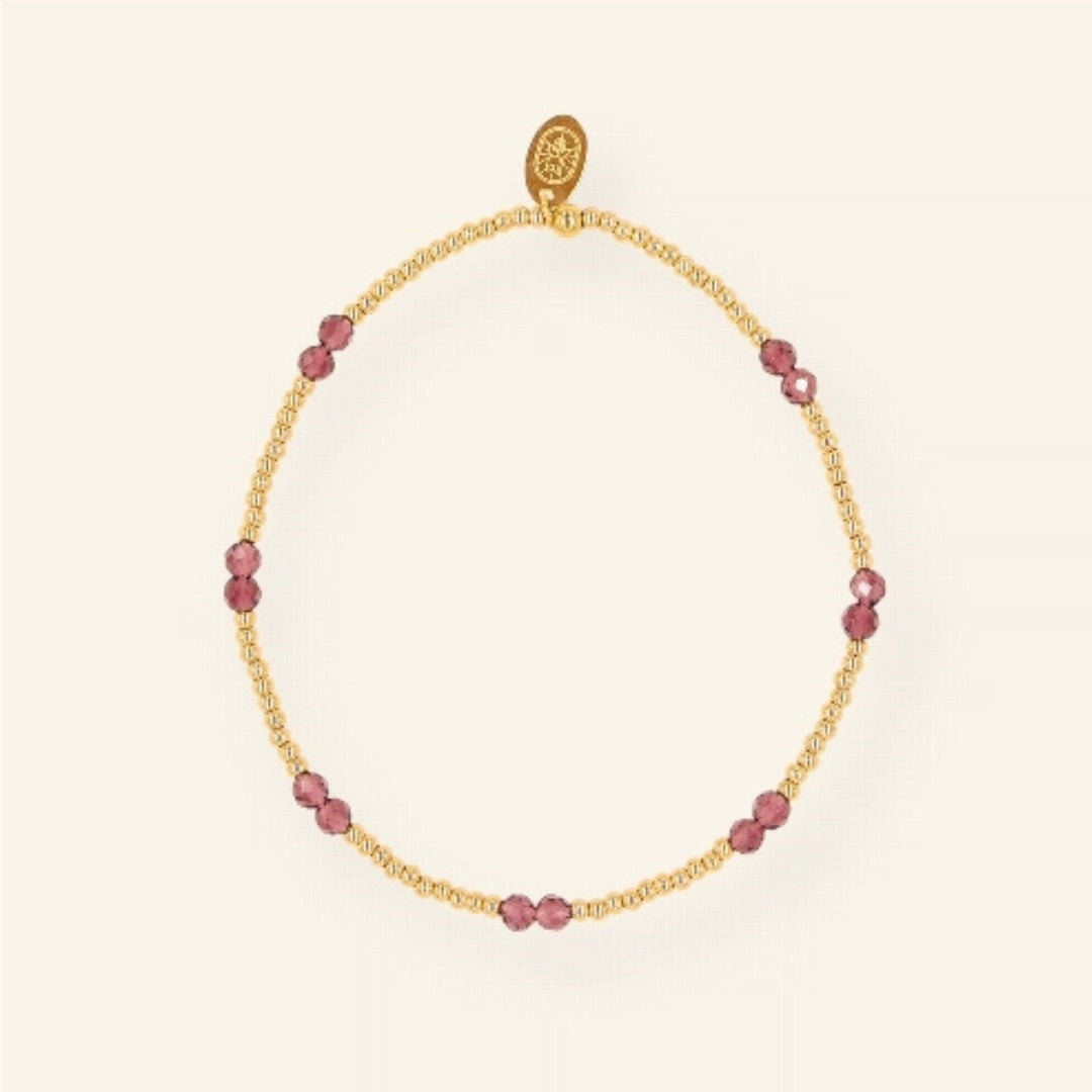 Armband purple facet - Liefs uit Zierikzee 