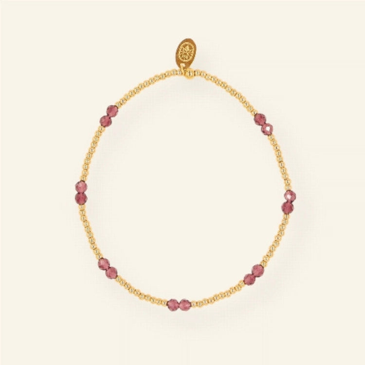 Armband purple facet - Liefs uit Zierikzee 