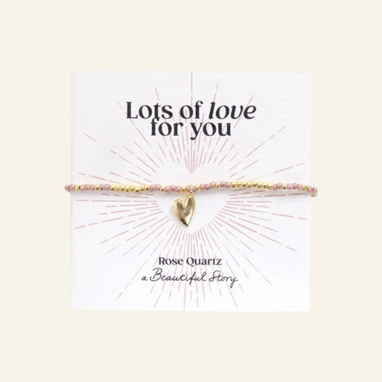 Armband sweetheart rozenkwarts - Liefs uit ZIerikzee 