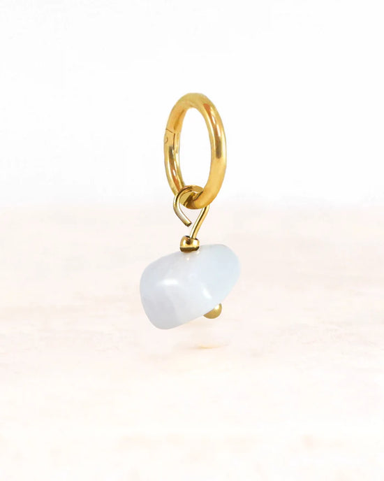 Bedel ayla blue lace agaat  stainless steel - conceptstore Liefs uit Zierikzee 