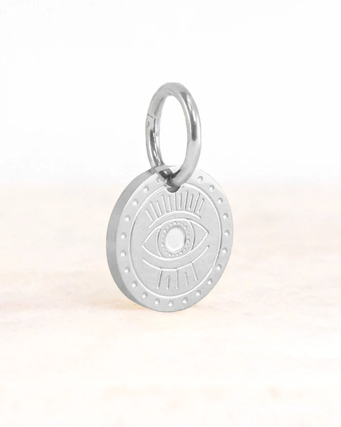 Bedel luna evil eye- stainless steel - Liefs uit Zierikzee 