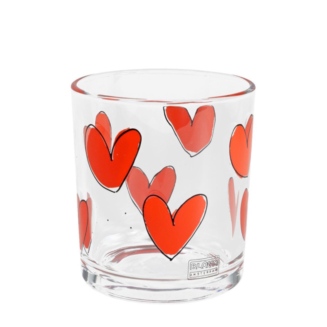 Blond Amsterdam Sapglas– Rode Hartjes - conceptstore Liefs uit Zierikzee 