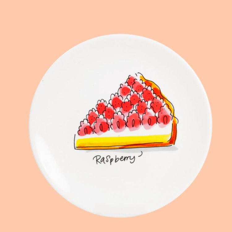 Gebaksbord raspberry cake - Liefs uit ZIerikzee 