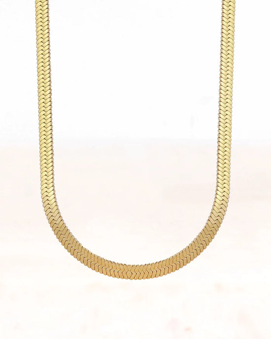Ketting mira goud 5 mm - stainless steel - conceptstore Liefs uit Zierikzee