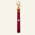 Keycord burgundy heart - Liefs uit Zierikzee 