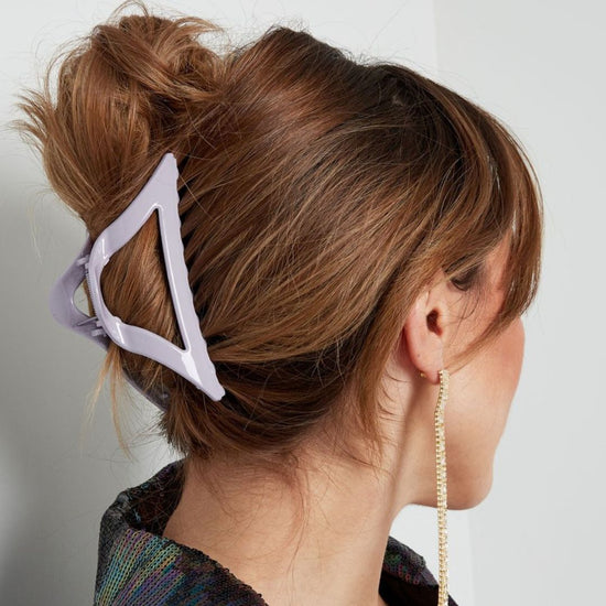 Haarklem triangel lila