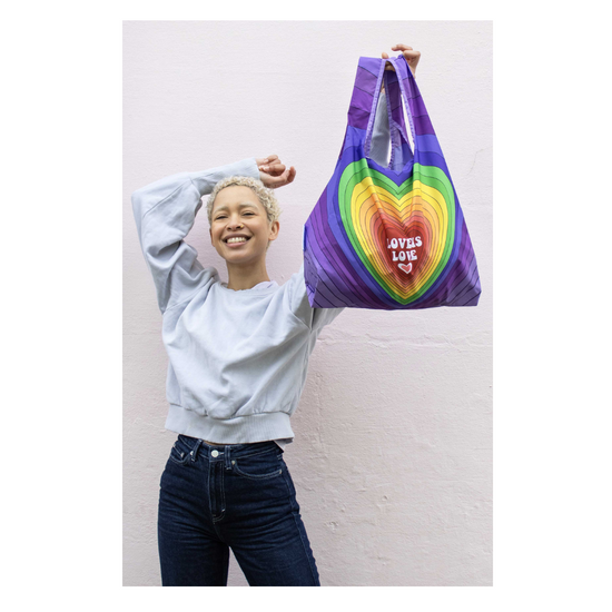 M reusable bag Love rainbow