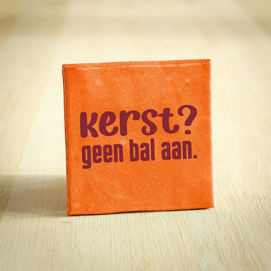 Tegeltje kerst geen bal aan