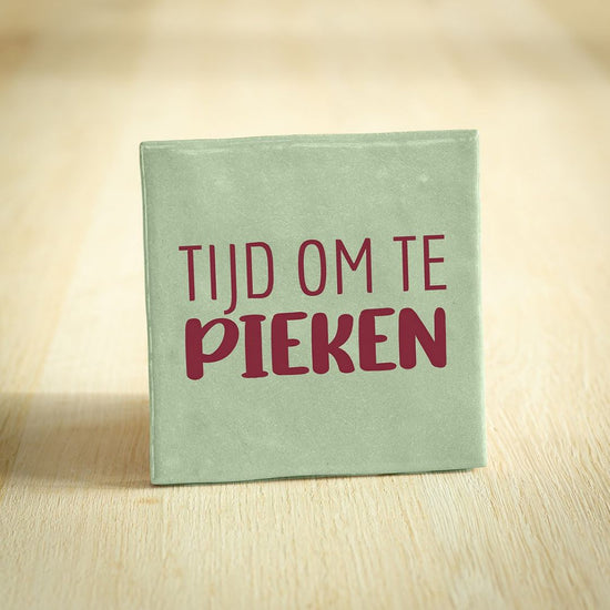 Tegeltje tijd om te pieken