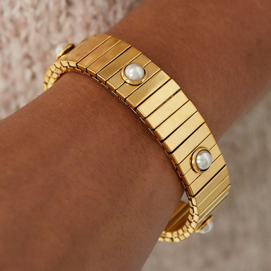 Bold Elegance Armband – Stainless Steel – goud