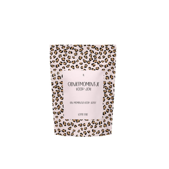 Thee | Genietmomentje voor Jou – Green Lemon (Pink Leopard Design) | 40g