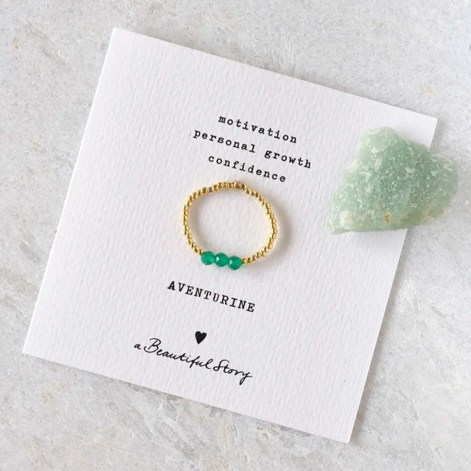 Ring Clarity Aventurijn - conceptstore Liefs uit Zierikzee 