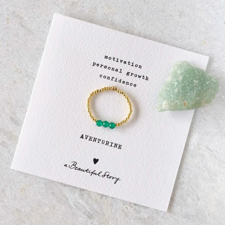 Ring Clarity Aventurijn - conceptstore Liefs uit Zierikzee 