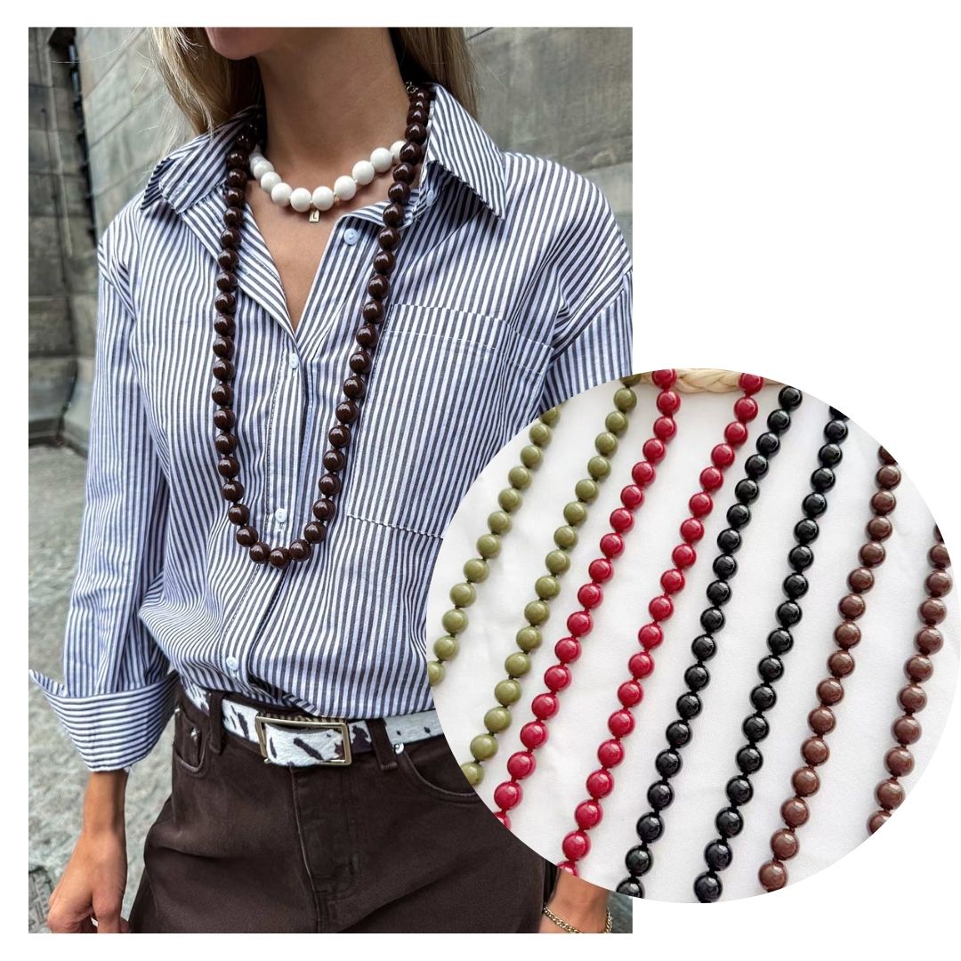 Sale lange ketting met bordeauxrode kralen -  conceptstore Liefs uit Zierikzee 