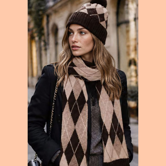 Sjaal print chocolat - Liefs uit Zierikzee 