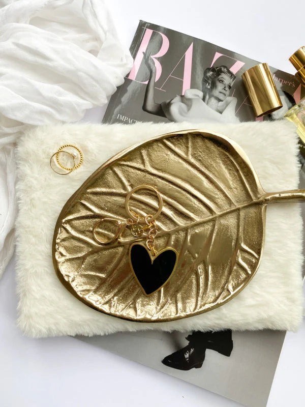 Sleutelhanger zwart hartje - conceptstore Liefs uit Zierikzee 