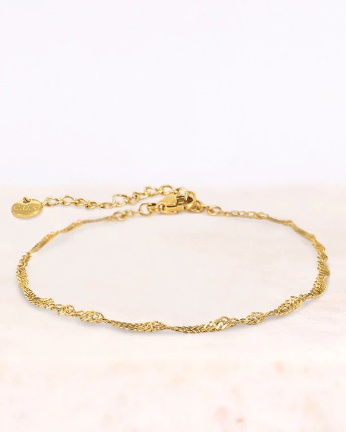 Stainless steel  Loa armband goud - conceptstore Liefs uit Zierikzee