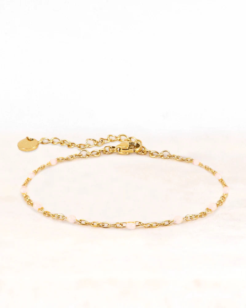 Stainless steel armband neva goud peach - conceptstore Liefs uit Zierikzee 