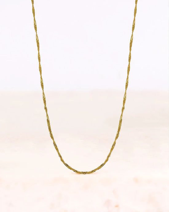 Stainless steel ketting LOA goud - conceptstore Liefs uit Zierikzee 