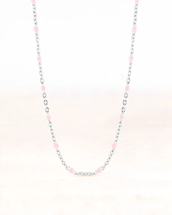 Stainless steel ketting Neva lichtroze - conceptstore Liefs uit Zierikzee 
