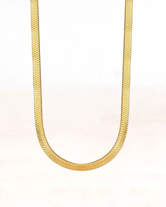 Stainless steel ketting mira goud 3mm - conceptstore Liefs uit Zierikzee 