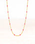 Stainless steel ketting neva goud fuchsia - conceptstore Liefs uit Zierikzee 