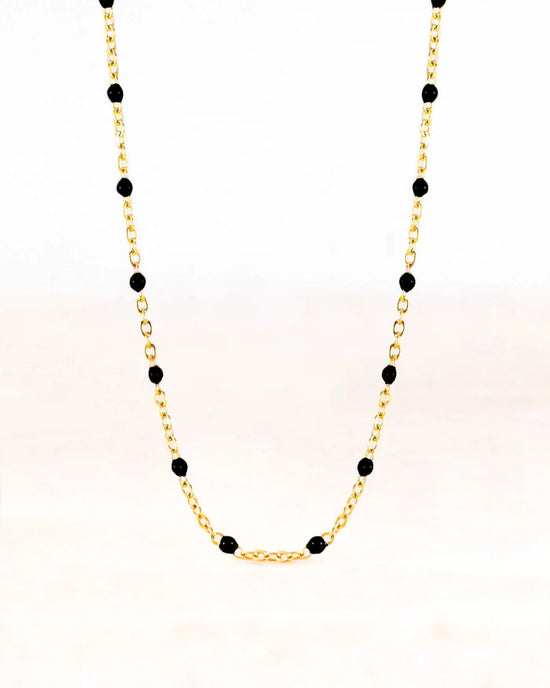 Stainless steel ketting neva goud zwart - conceptstore Liefs uit Zierikzee 