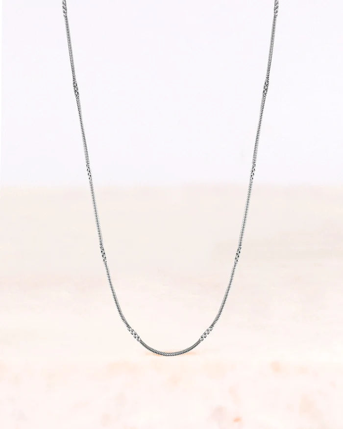 Stainless steel ketting stella zilver - conceptstore Liefs uit Zierikzee 