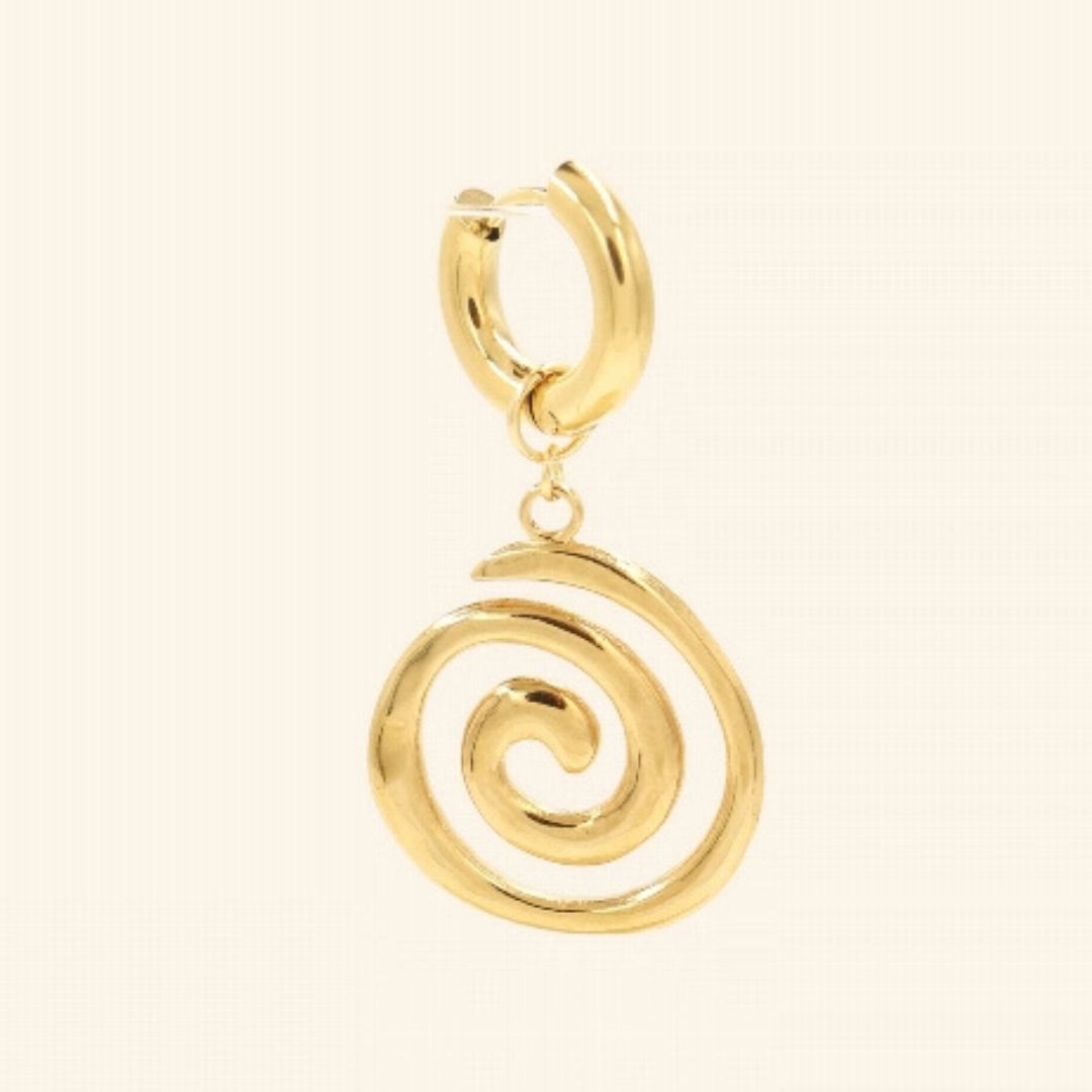 swirl oorbel - Liefs uit Zierikzee 