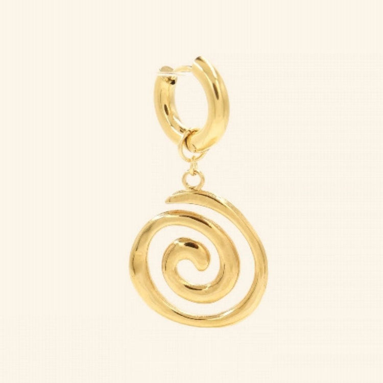 swirl oorbel - Liefs uit Zierikzee 
