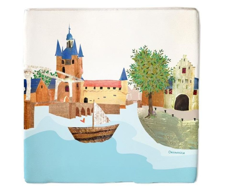 Tegeltje haven Zierikzee - conceptstore Liefs uit Zierikzee 